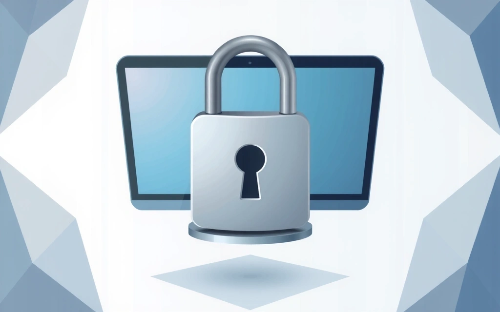 Ilustrație digitală a unui lacăt securizat, simbolizând protecția datelor și confidențialitatea online.